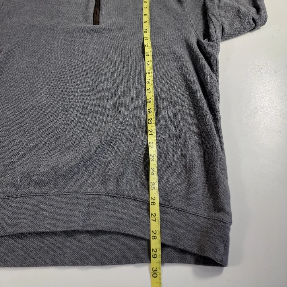 Jos. A. Bank Reserve Traditional Fit grey Cotton 1/4 Zip Sweater Men’s L EUC